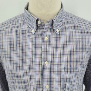 Charles Tyrwhitt Weekend Non Iron Classic Fit Pastel Plaid Shirt Men's XXL